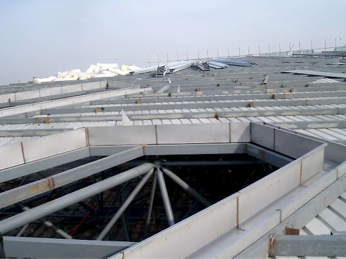 日照安吉县体育馆网架