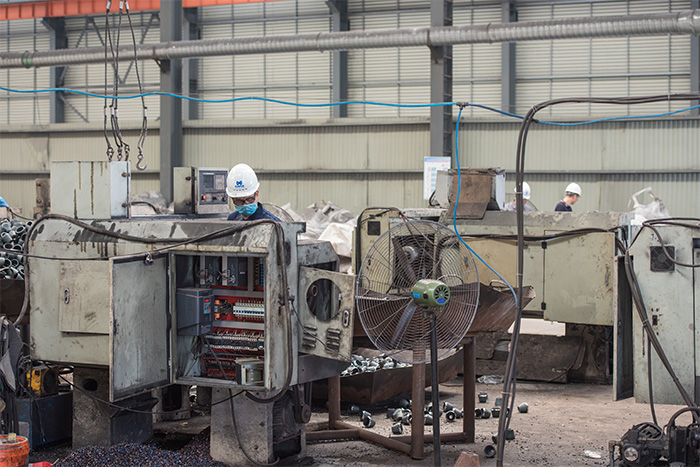 日照网架配件-锥头加工车间